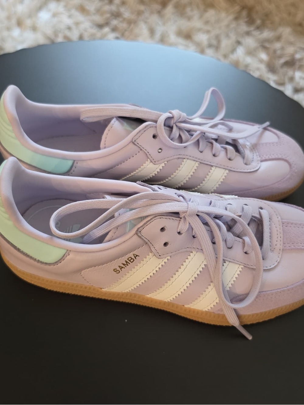 Adidas Samba Kids Sneakers in Lavender and White
